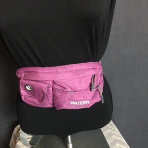 Waterfly Purple Fanny Pack Waist Bag Adjustable Strap Outdoor Travel Pouch
